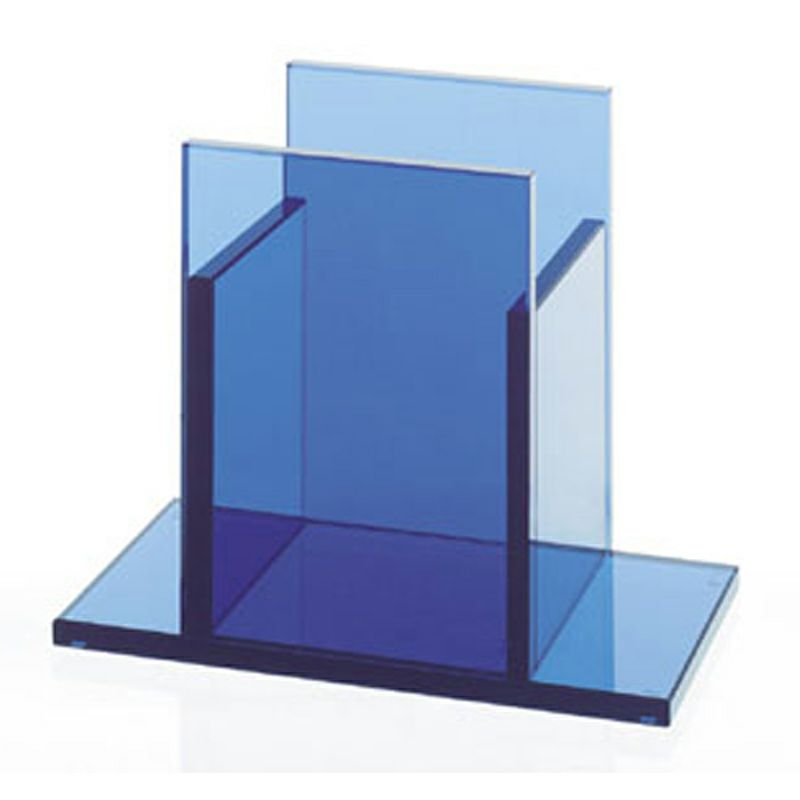 エットーレ・ソットサス ガラス製フラワーベース インディゴ 
